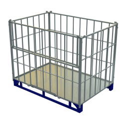 Контейнер сетчатый на паллет оцинкованный ОПК -1 [11535]