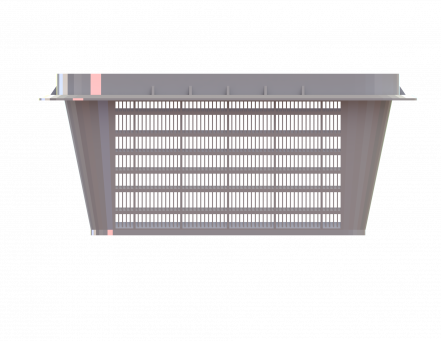 Контейнер сетчатый (фильтр-сито для мёда) для куботейнера, 10 л, 340x340x145 мм, белый [12.417.00.PE]