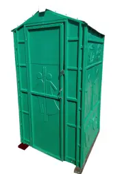 Туалетная кабина «ЛЮКС СТАНДАРТ МД» с пластиковым поддоном