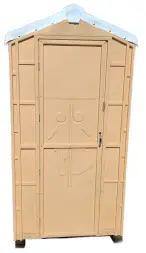 Туалетная кабина «ЛЮКС СТАНДАРТ МД» с пластиковым поддоном