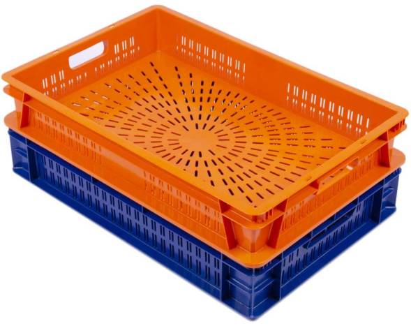 Пластиковый ящик 600х400х120 перфорированный