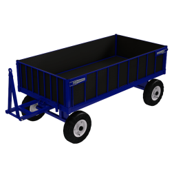 Тележка БТ 2 ЦБ с фанерным настилом и бортами [15937]