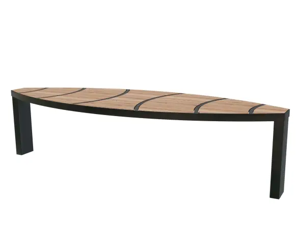 Скамейка стальная овальная «Регби»