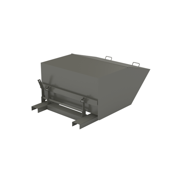 Контейнер для мусора с крышкой на погрузчик [11137]