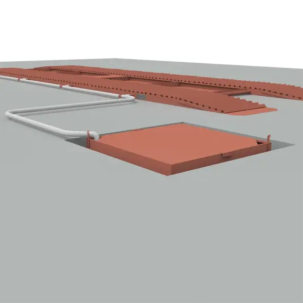 Эстакада разборная металлическая "Комфорт", 10м, грузоподъемность 50т, красная