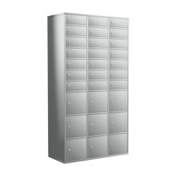 Абонентский металлический шкаф 30 ячеек [9038]