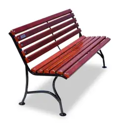 Скамейка стальная «Элегант» без подлокотников 3,0 м (3 опоры)