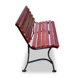 Скамейка стальная «Элегант» без подлокотников 3,0 м (3 опоры)