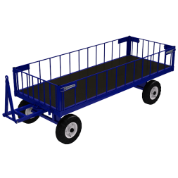 Тележка БТ 3 КБ с настилом и каркасным бортом [15941]