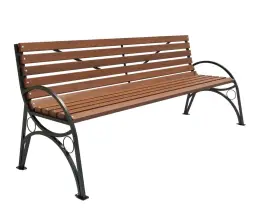 Скамейка стальная «Бульвар» 3,0 м (3 опоры)