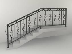 Кованые металлические перила МП7, 1 пог. м.