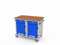 Верстак ДВК мобильный с 2 тумбами WOKER PRO 2202.1200
