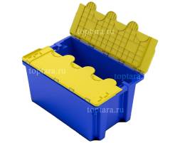 Ящик 600х400х300 сплошной с распашной несъёмной крышкой