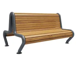 Скамейка стальная «Яуза» В 1.2 двухсторонняя 1,8 м