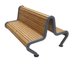 Скамейка стальная «Яуза» В 1.2 двухсторонняя 1,8 м