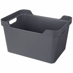 Ящик с крышкой универсальный Luxe, 18л, серый