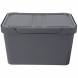 Ящик с крышкой универсальный Luxe, 18л, серый