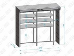 Шкаф в паркинг ROLL‑BOX STANDART ECO 22.24.075 V1