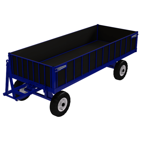 Тележка БТ 3 ЦБ с фанерным настилом и бортами [15944]