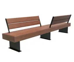 Скамейка стальная «Адонис» 2,0 м (двухсторонняя)