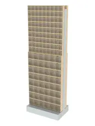 Стойка бежевая двусторонняя напольная Стелла-техник 406-09-08-00-B