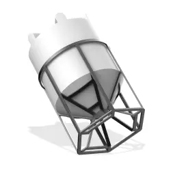 К 2000 литров с обрешеткой (1,5) - для жидкостей плотностью 1,5