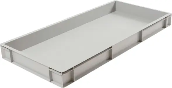 Ящик пластиковый сплошной, 1000x400x120 мм, 31 л, серый [816.02]