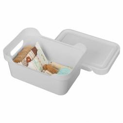 Ящик с крышкой универсальный Luxe, 4,6л, светло-серый