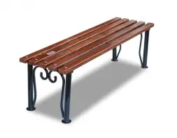 Банкетка стальная «Узоры» 3,0 м (3 опоры)