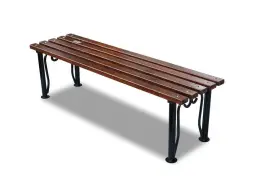 Банкетка стальная «Узоры» 3,0 м (3 опоры)