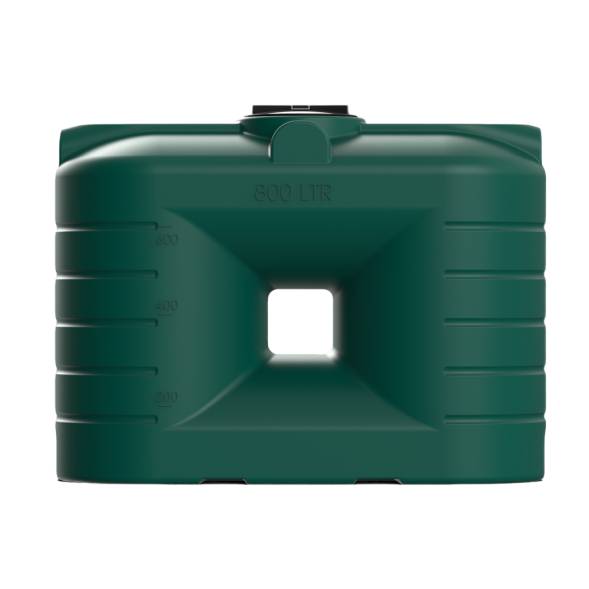 Емкость пластиковая прямоугольная для хранения воды, жидкостей и дизельного топлива, 800 л, зеленый [TSN800S2]