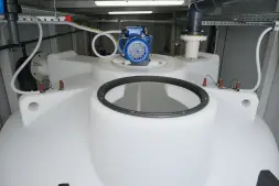 Емкость ЦКТ 3000 л с патрубком 160мм белая