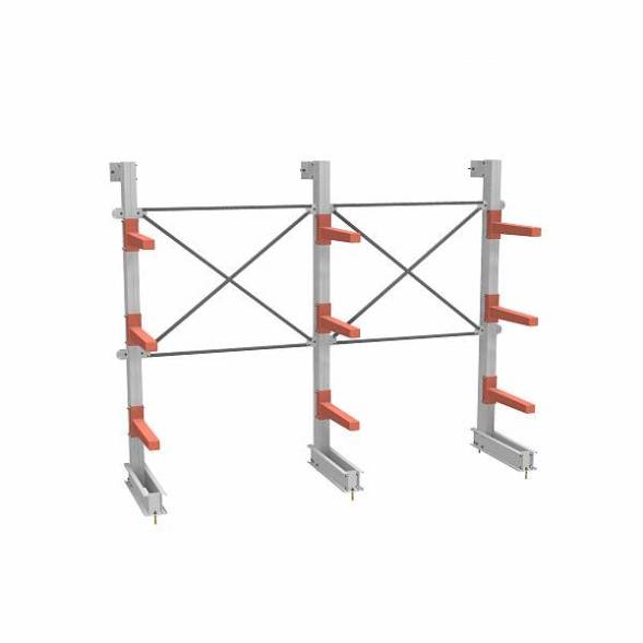 СТ-062 Стеллаж консольный односторонний 3 яруса (с доп.секцией)