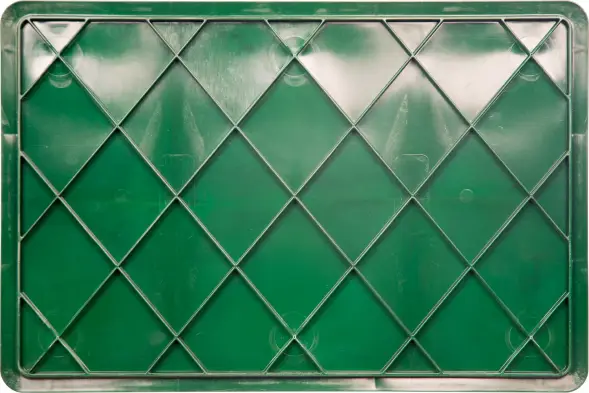 Ящик пластиковый сплошной, 600x400x140 мм, 27 л, зеленый [705.03.01 м]