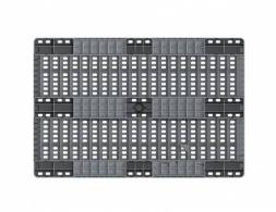 Паллет (поддон) пластиковый перфорированный на 3-х полозьях, 1200x800x150 мм, серый [02.117.91.PEF.S]