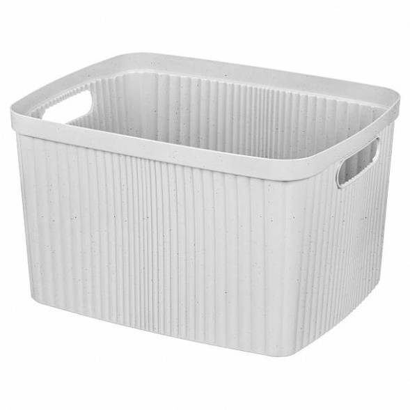 Корзина для белья Velvet, 35л, cветло-серый флэк