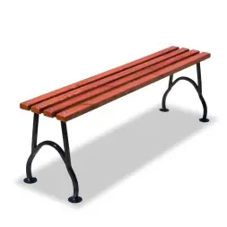 Банкетка стальная «Элегант» 3,0 м (3 опоры)