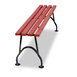 Банкетка стальная «Элегант» 3,0 м (3 опоры)