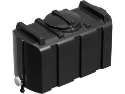 Бак пластиковый для летнего душа с подогревом, 200 л, черный [Бак R 200 c подогревом]