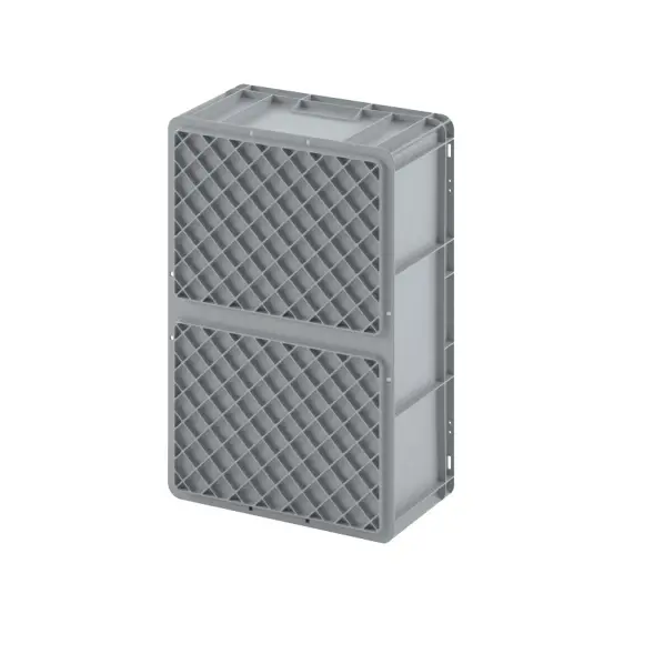 Евроконтейнер ЕС-6442.3 с усиленным дном и открытыми ручками, 600х400х420 мм