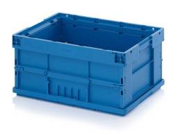 Евроконтейнер складной пластиковый AUER F-KLT 6410 G, 600×400×280 мм, синий
