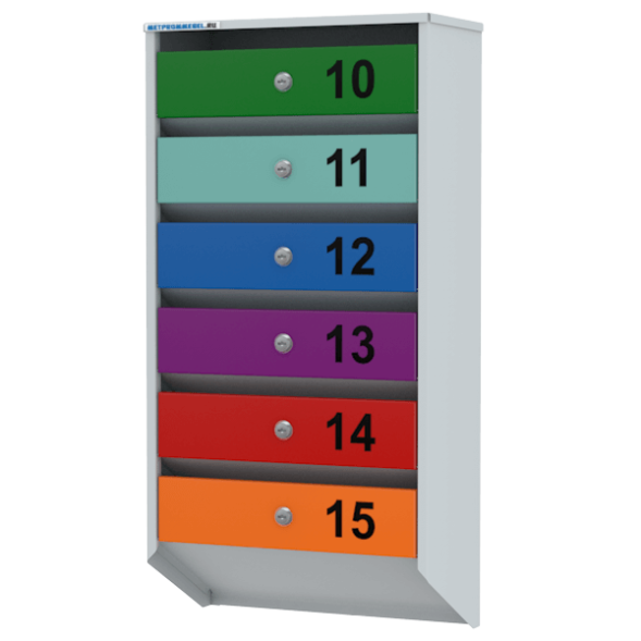 Ящик почтовый 6-секционный серия Базис Плюс [11849]