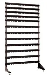 Стеллаж с пластиковыми ящиками 1801-0/4/7 S-G