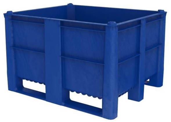 Большой пластиковый контейнер DOLAV Type 1000 solid Classic-S, 1200x1000x740 мм, синий [1100200000]