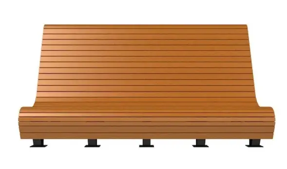 Скамейка стальная «Сафари» 2,5 м (3 опоры)