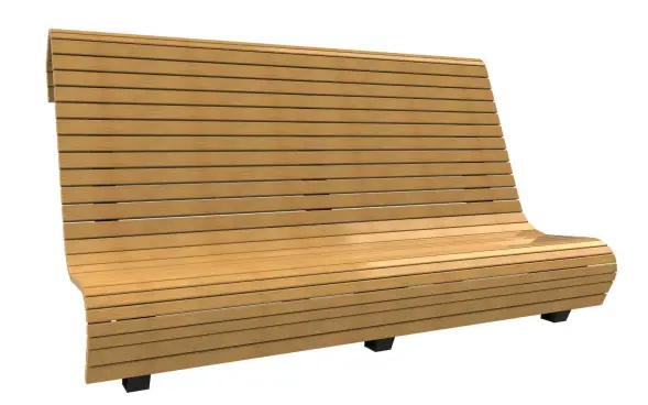 Скамейка стальная «Сафари» 2,5 м (3 опоры)