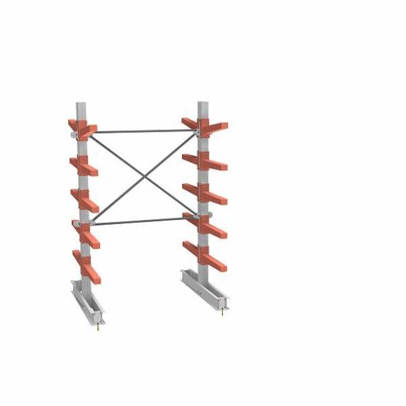 СТ-062 Стеллаж консольный двухсторонний 5 ярусов