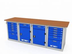 Верстак ДВК с 4 тумбой WOKER PRO 46226.2400