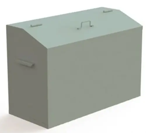 Ящик для хранения ветоши МК-1-80 800x400x(500)670 мм Серый