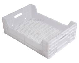 Ящик пластиковый для выгонки тюльпанов с клапаном, 600х400х190 мм, белый [600400190-06К]